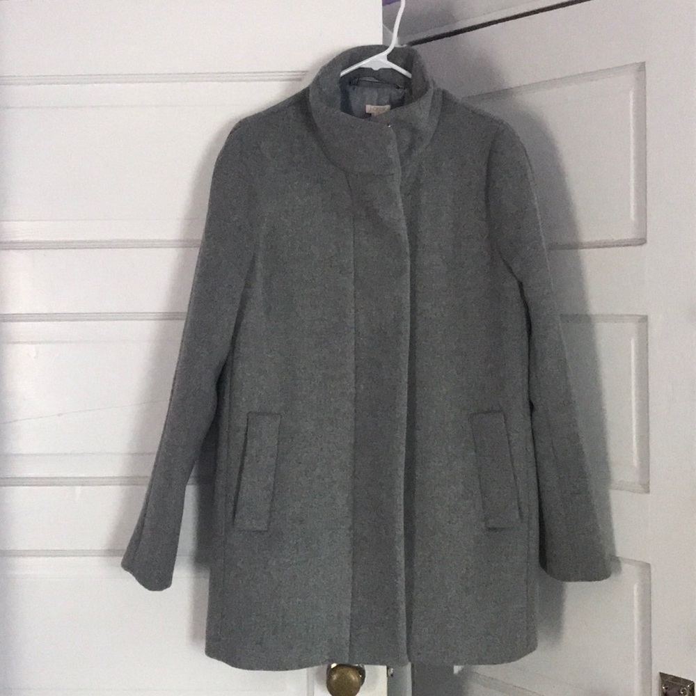 J.Crew City Coat - Gray Size 10 NWT